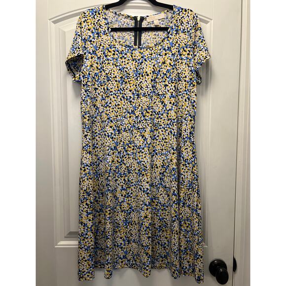 Michael Michael Kors Women’s Short Sleeve Floral Print Mini Dress Size 1X Multi - Picture 1 of 3